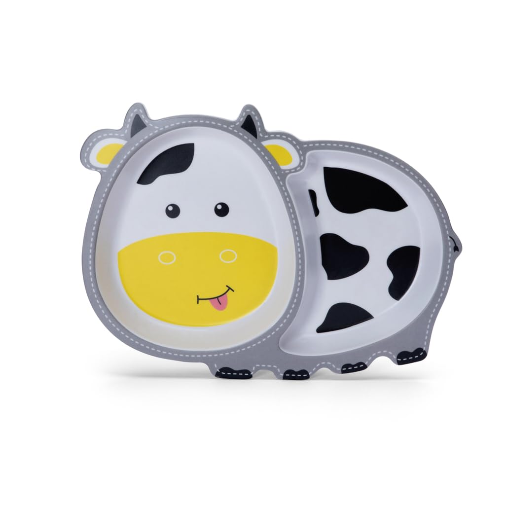 π ARNIYAVALA Bamboo Fiber Dinner Set β Cow Design π β 5-Piece Tableware Set for Weaning Toddlers & Self-Feeding Baby π½οΈπ±