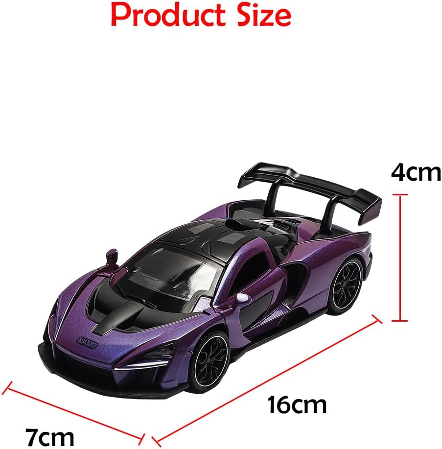 ARNIYAVALA π 1/32 McLaren Senna Alloy Sports Car Model Diecast Toy Vehicle with Sound & Light πΆπ‘