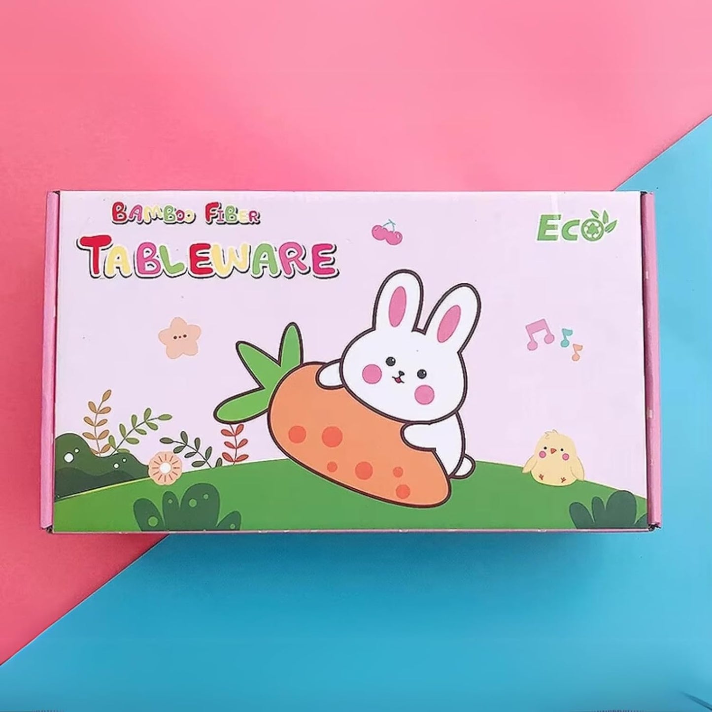 🌿ARNIYAVALA Eco-Friendly & Non-Toxic Rabbit Bamboo Baby Dinnerware Set – Fun, Safe & Sustainable! 🐰🍽️