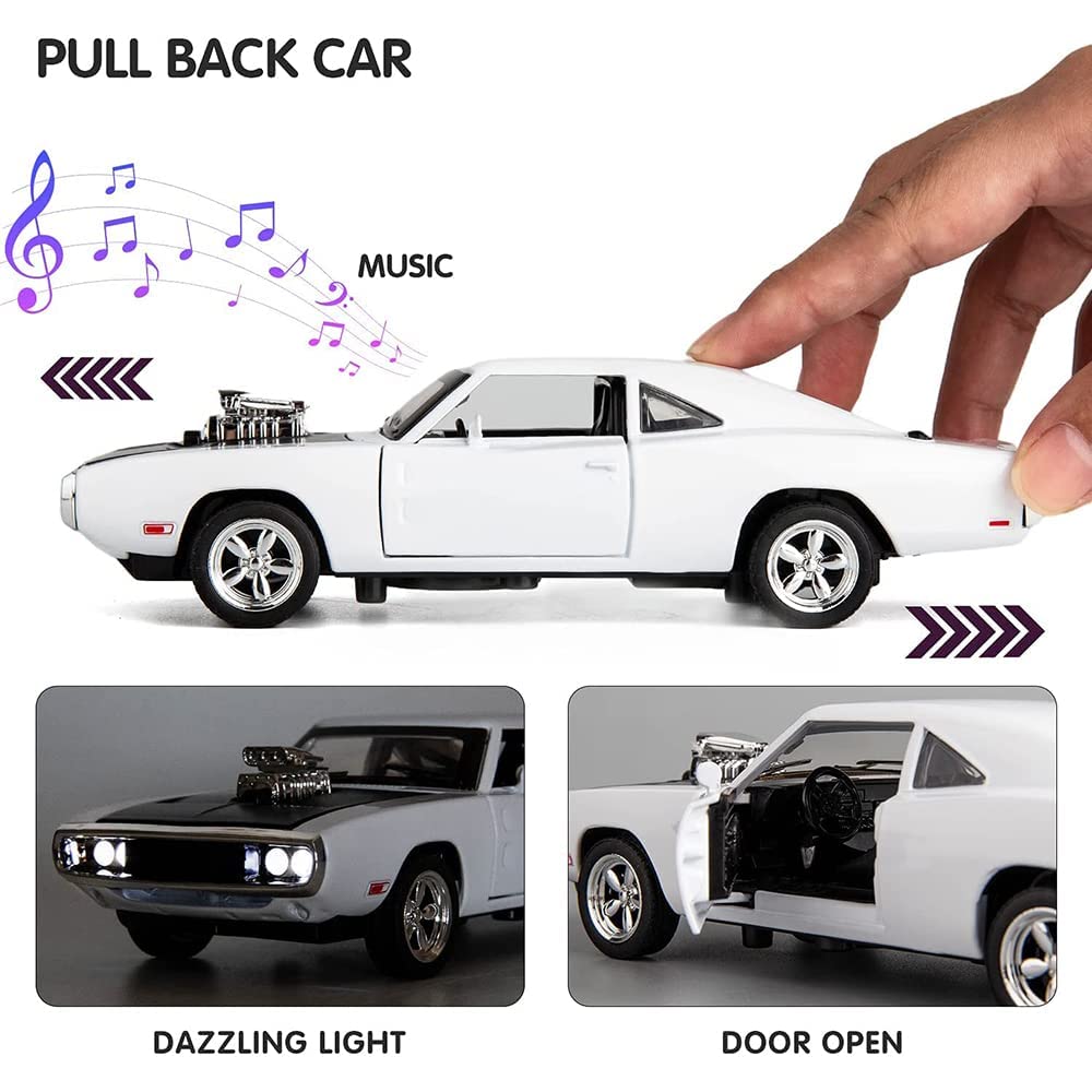 ARNIYAVALA 1:32 Scale Fast and The Furious Dodge Car Model with Sound & Light Collection Toy ππ₯