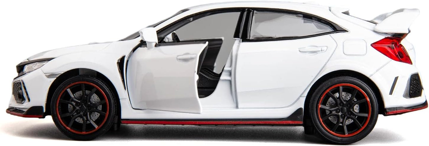 ARNIYAVALA 1:32 Scale Civic Type R Diecast Alloy Metal Pull Back Toy Car π, with Openable Doors πͺ, Music πΆ, Sound π, and Light π‘ Effects