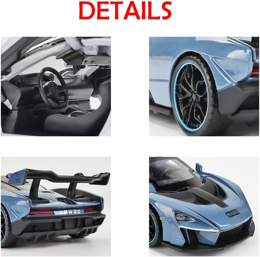 ARNIYAVALA π 1/32 McLaren Senna Alloy Sports Car Model Diecast Toy Vehicle with Sound & Light πΆπ‘