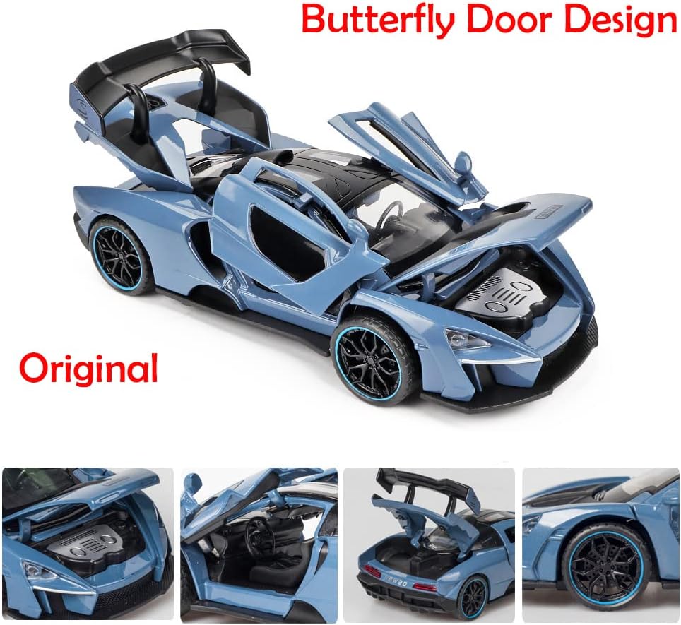 ARNIYAVALA π 1/32 McLaren Senna Alloy Sports Car Model Diecast Toy Vehicle with Sound & Light πΆπ‘