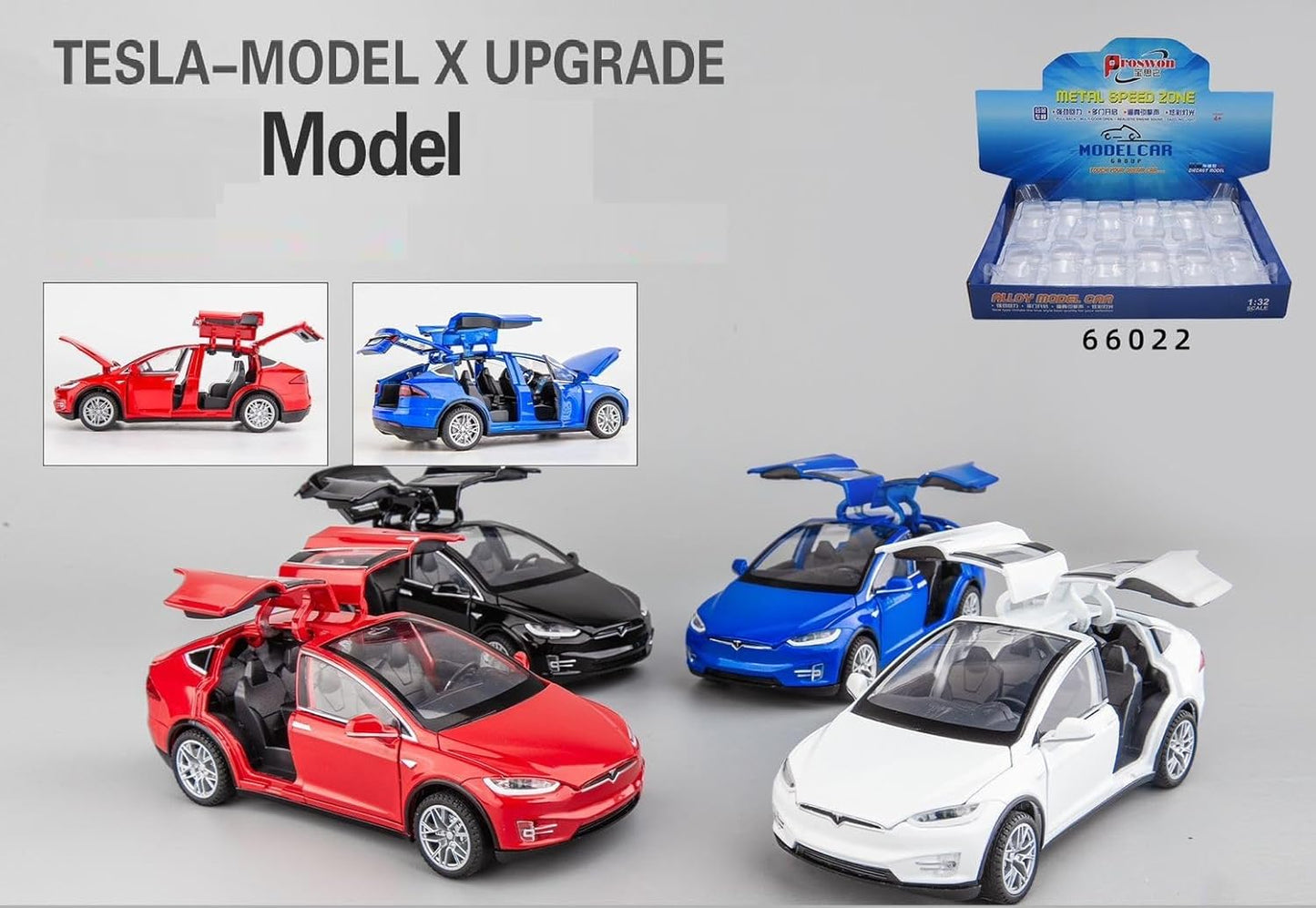 1:32 TESLA X90 MODEL Toy Car Metal Pull Back Diecast Car with Openable Door and Sound & Light Effects by ARNIYAVALA ππ