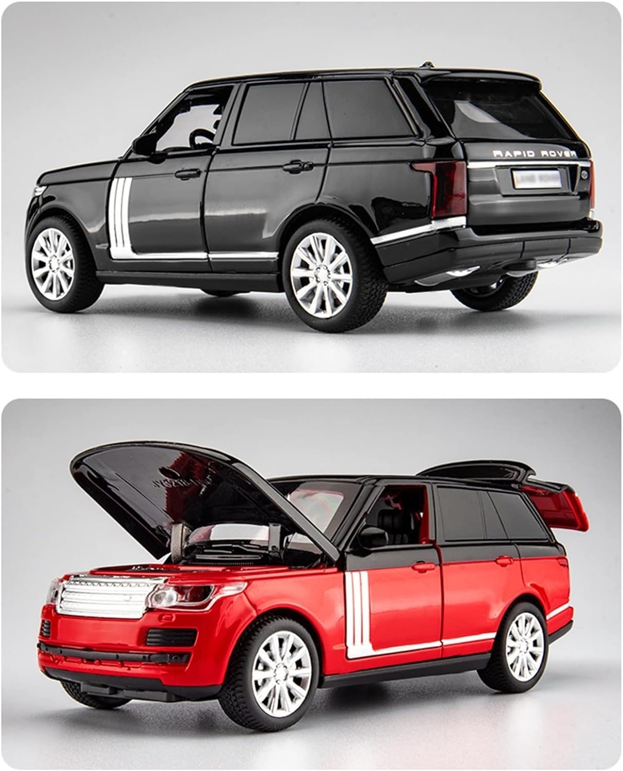ARNIYAVALA 1:32 Range Rover Toy Car π Metal Pull Back Diecast Car π οΈ with Openable Doors πͺ, Realistic Sound πΆ and LED Light π‘ Effects