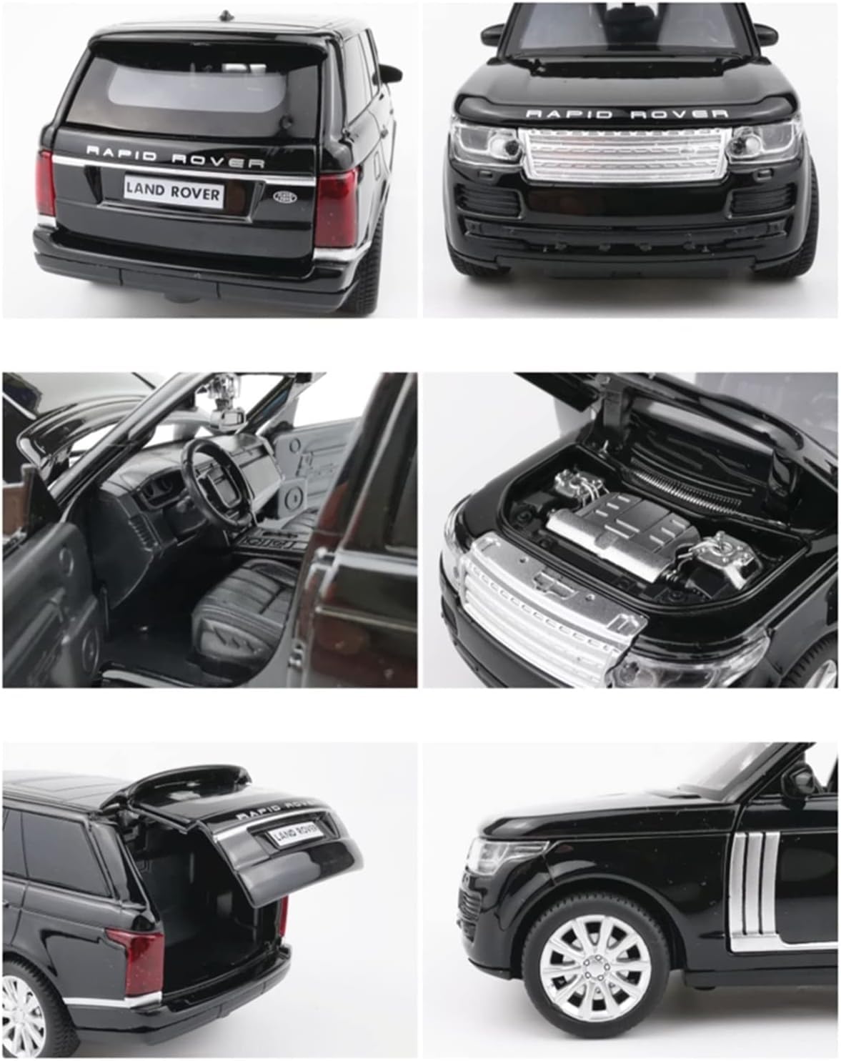 ARNIYAVALA 1:32 Range Rover Toy Car π Metal Pull Back Diecast Car π οΈ with Openable Doors πͺ, Realistic Sound πΆ and LED Light π‘ Effects