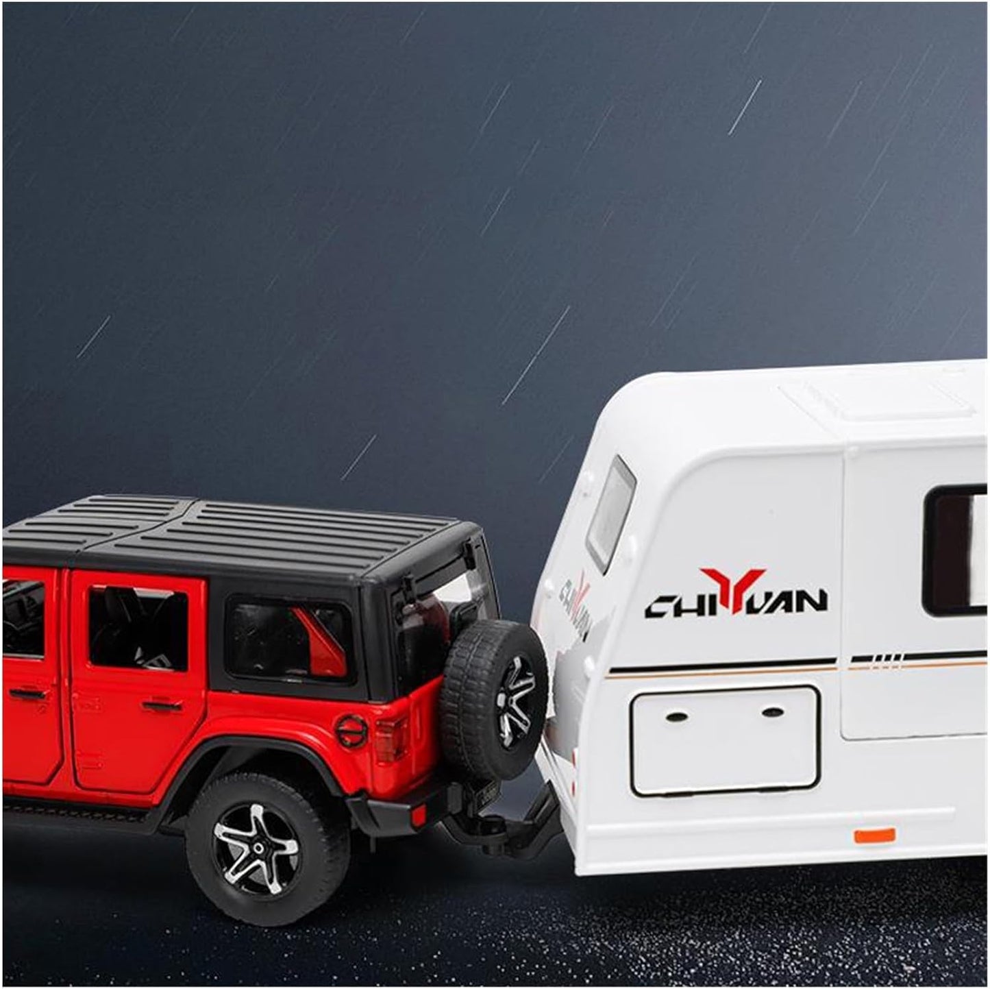 ARNIYAVALA 1:32 Wrangler with Trailer Alloy Die-Cast Toy Car Model with Sound & Light πβ¨