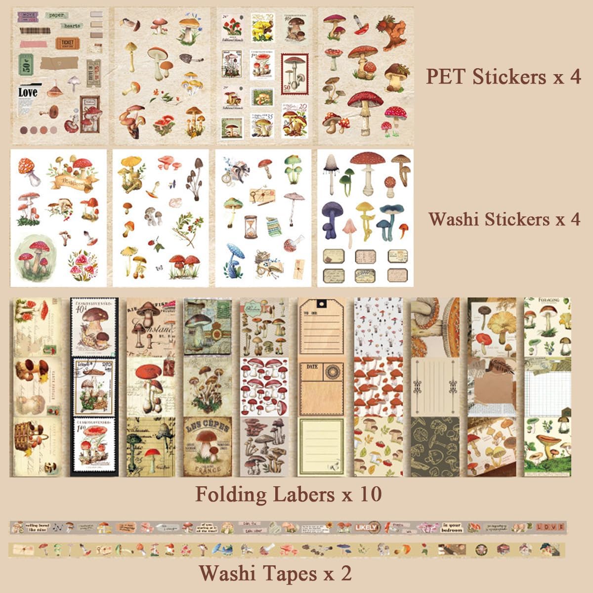 ARNIYAVALA Scrapbooking Kit π β 213 Pcs Vintage Junk Journal Supplies with Scrapbook Paper, Washi Stickers, A6 Grid Notebook, DIY Craft Journaling Gift for Teen, Girl, Adult (Maroon)