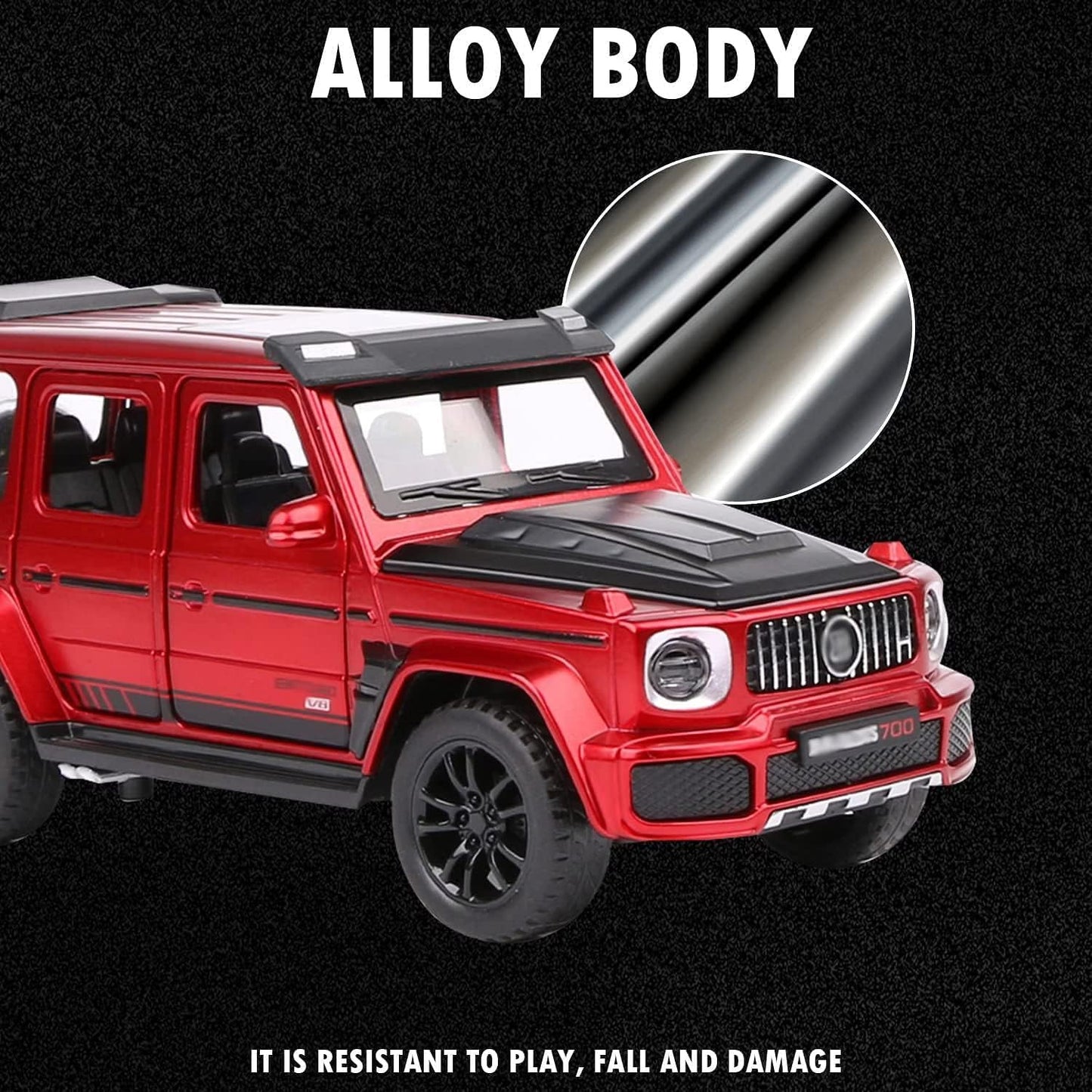 ARNIYAVALA 1:32 Brabus G700 SUV Off-road Model Car Diecast Toy Car for Kids π Pull Back Action, Realistic Design with Lights & Sound Effects πΆπ‘
