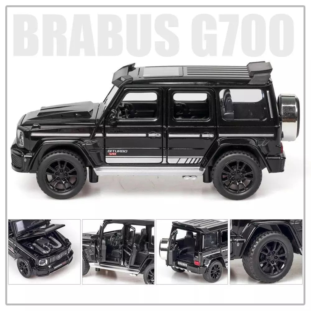 ARNIYAVALA 1:32 Brabus G700 SUV Off-road Model Car Diecast Toy Car for Kids π Pull Back Action, Realistic Design with Lights & Sound Effects πΆπ‘