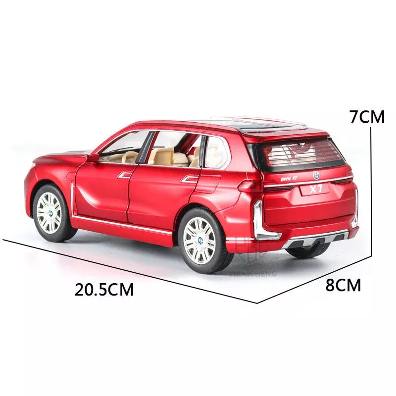ARNIYAVALA 1:32 BMW X7 Diecast SUV Toy Car π with Sound πΆ, Light π‘, Pull Back Action π οΈ, and Collectible Metal Design π§