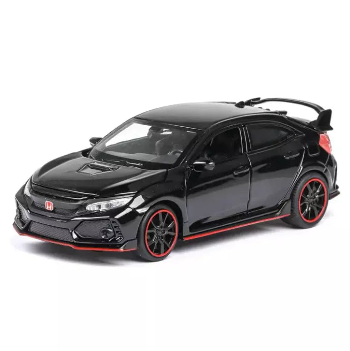 ARNIYAVALA 1:32 Scale Civic Type R Diecast Alloy Metal Pull Back Toy Car π, with Openable Doors πͺ, Music πΆ, Sound π, and Light π‘ Effects