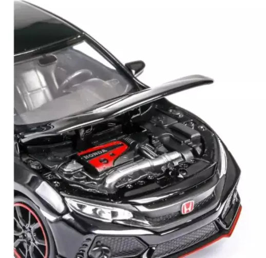 ARNIYAVALA 1:32 Scale Civic Type R Diecast Alloy Metal Pull Back Toy Car π, with Openable Doors πͺ, Music πΆ, Sound π, and Light π‘ Effects