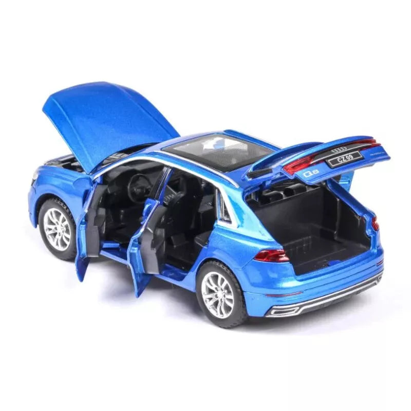 ARNIYAVALA π Audi Q8 1:32 High Simulation SUV Sound & Light Pull-Back Alloy Toy Car πβ¨πΆπ‘