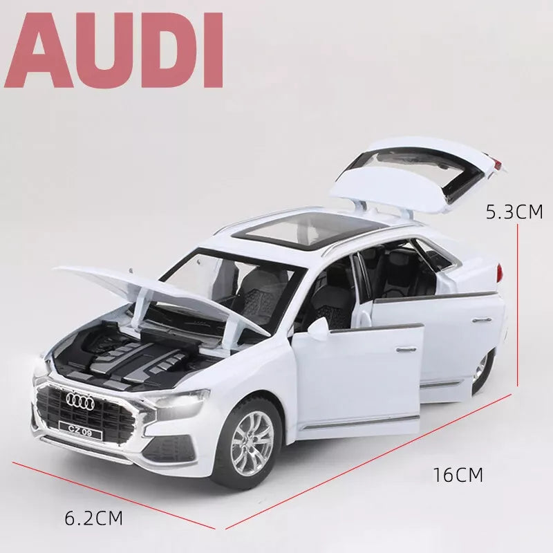 ARNIYAVALA π Audi Q8 1:32 High Simulation SUV Sound & Light Pull-Back Alloy Toy Car πβ¨πΆπ‘