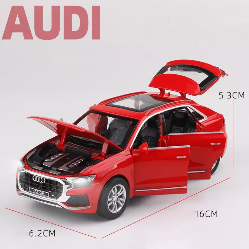 ARNIYAVALA π Audi Q8 1:32 High Simulation SUV Sound & Light Pull-Back Alloy Toy Car πβ¨πΆπ‘