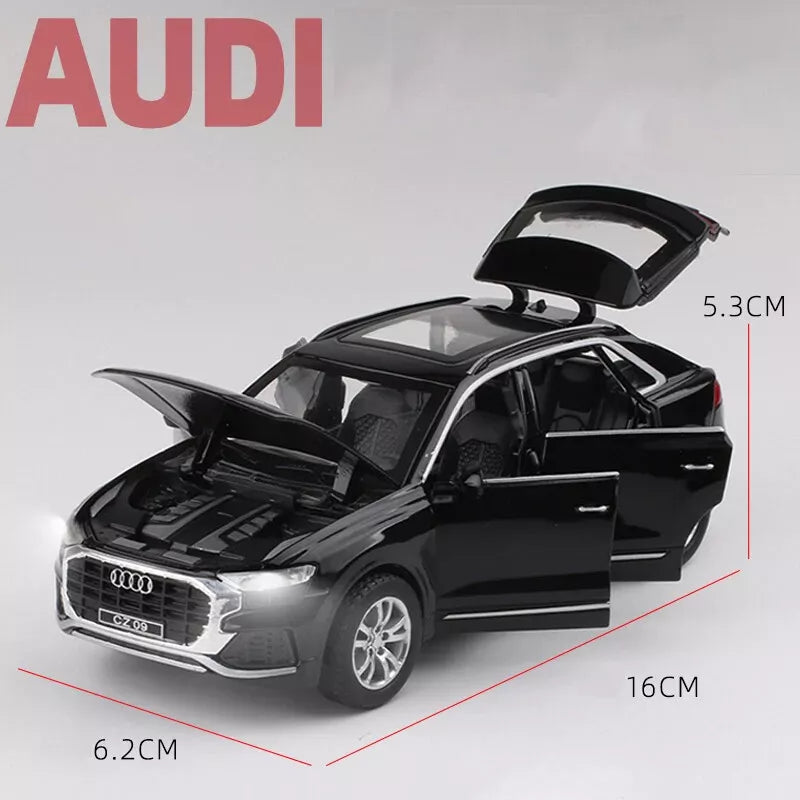 ARNIYAVALA π Audi Q8 1:32 High Simulation SUV Sound & Light Pull-Back Alloy Toy Car πβ¨πΆπ‘