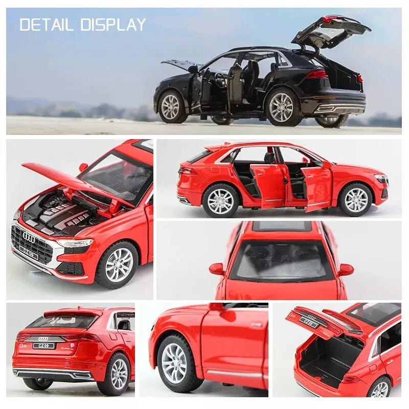 ARNIYAVALA π Audi Q8 1:32 High Simulation SUV Sound & Light Pull-Back Alloy Toy Car πβ¨πΆπ‘