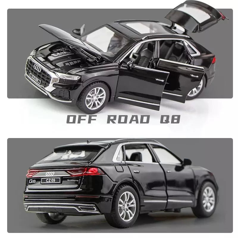 ARNIYAVALA π Audi Q8 1:32 High Simulation SUV Sound & Light Pull-Back Alloy Toy Car πβ¨πΆπ‘