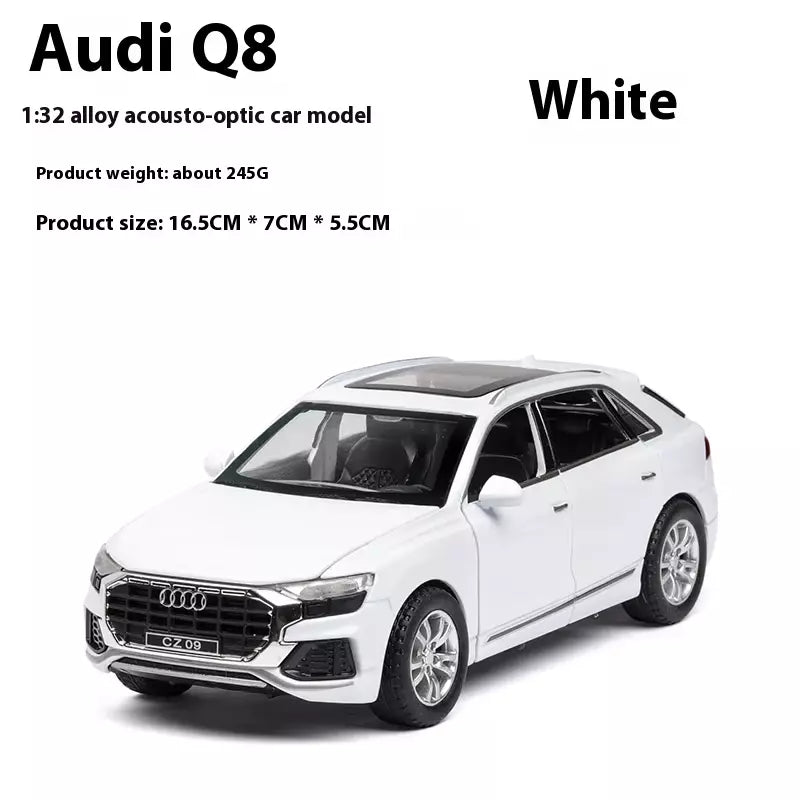 ARNIYAVALA π Audi Q8 1:32 High Simulation SUV Sound & Light Pull-Back Alloy Toy Car πβ¨πΆπ‘