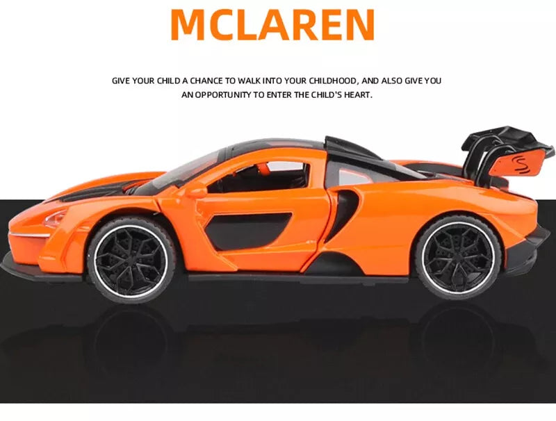 ARNIYAVALA π 1/32 McLaren Senna Alloy Sports Car Model Diecast Toy Vehicle with Sound & Light πΆπ‘