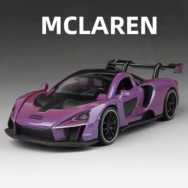 ARNIYAVALA π 1/32 McLaren Senna Alloy Sports Car Model Diecast Toy Vehicle with Sound & Light πΆπ‘