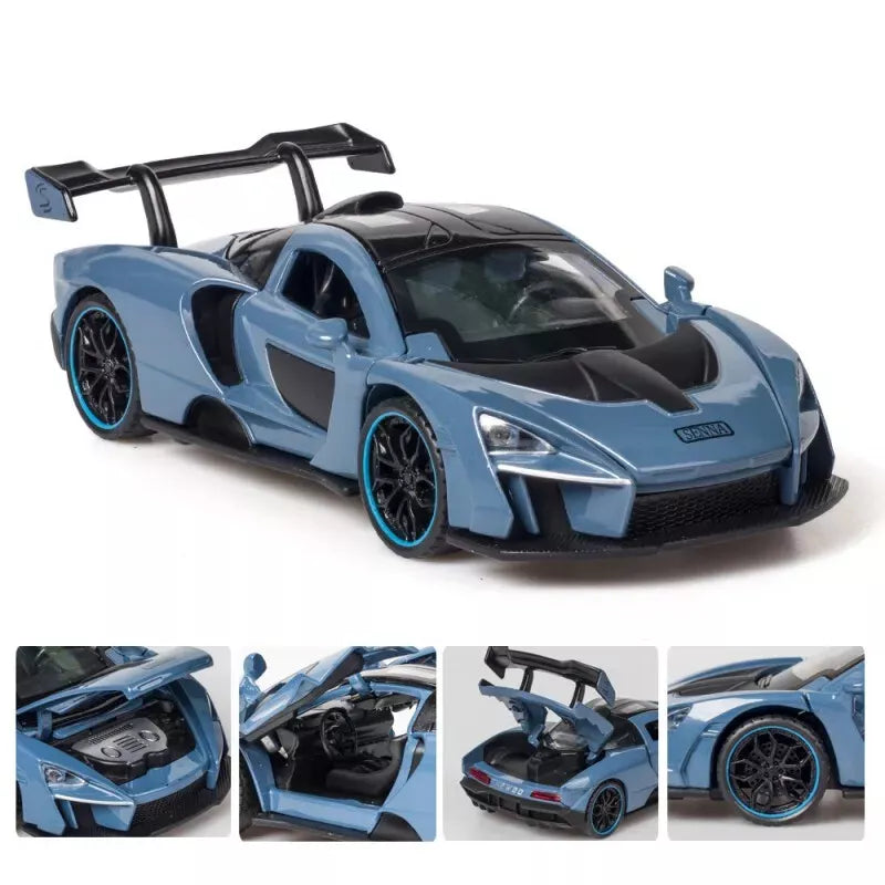 ARNIYAVALA π 1/32 McLaren Senna Alloy Sports Car Model Diecast Toy Vehicle with Sound & Light πΆπ‘