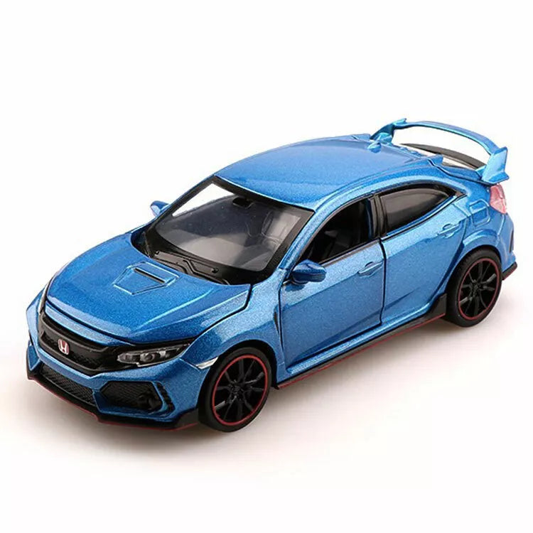 ARNIYAVALA 1:32 Scale Civic Type R Diecast Alloy Metal Pull Back Toy Car π, with Openable Doors πͺ, Music πΆ, Sound π, and Light π‘ Effects