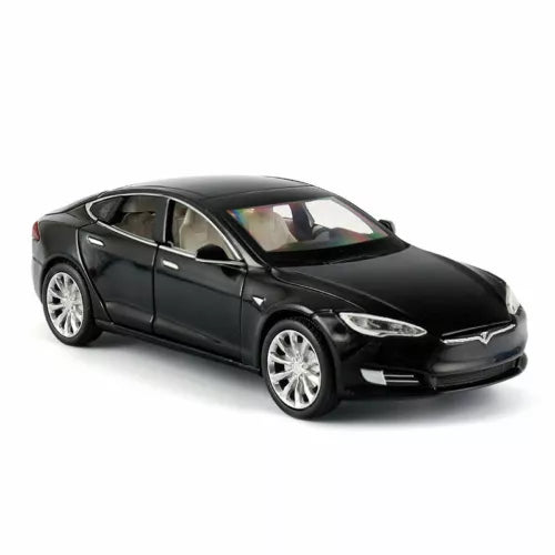 ARNIYAVALA 1:32 Tesla Model S Toy Car π Metal Pull Back Diecast Car π οΈ with Openable Doors πͺ, Realistic Sound πΆ, and LED Light π‘ Effects