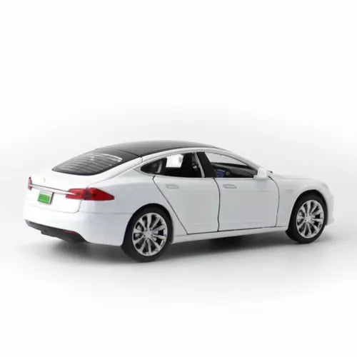 ARNIYAVALA 1:32 Tesla Model S Toy Car π Metal Pull Back Diecast Car π οΈ with Openable Doors πͺ, Realistic Sound πΆ, and LED Light π‘ Effects