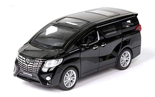 1:32 Alphard Alloy Die Cast Metal Car Model Diecast Metal Car With Light Sound Openable Door Pullback Toy Car For Kids Best Gifts Toys For Boys,Multicolor