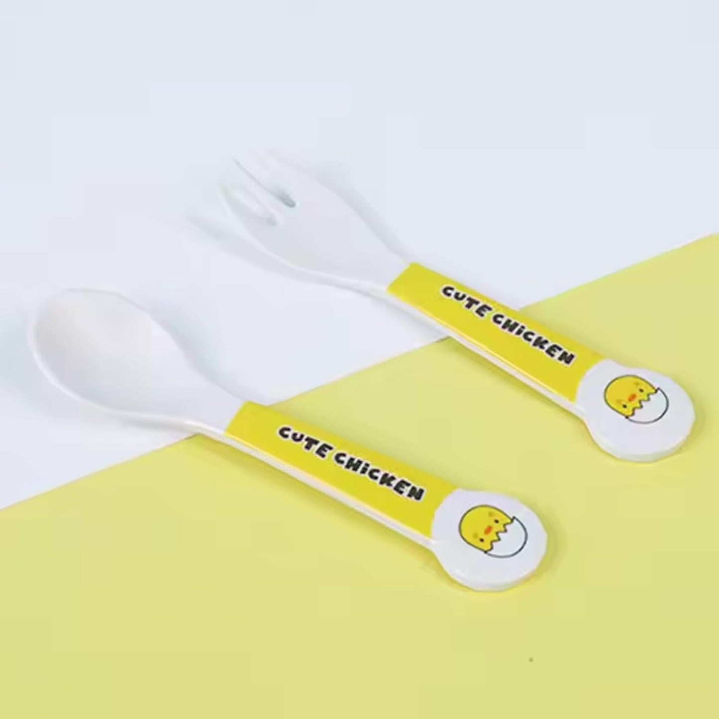 🌟 ARNIYAVALA Bamboo Fiber Dinner Set – Chick Design 🐣 – 5-Piece Tableware Set for Weaning Toddlers & Self-Feeding Baby 🍽️🌱