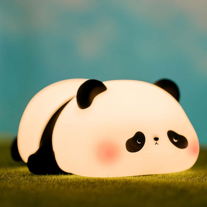 Cute Panda Lamp, Panda Night Light for Kids Sleep, LED Squishy Novelty Animal Silicone Lamps