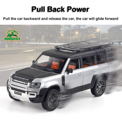 1/24 Diecast Model Car  Land Rover New Defender for Gift