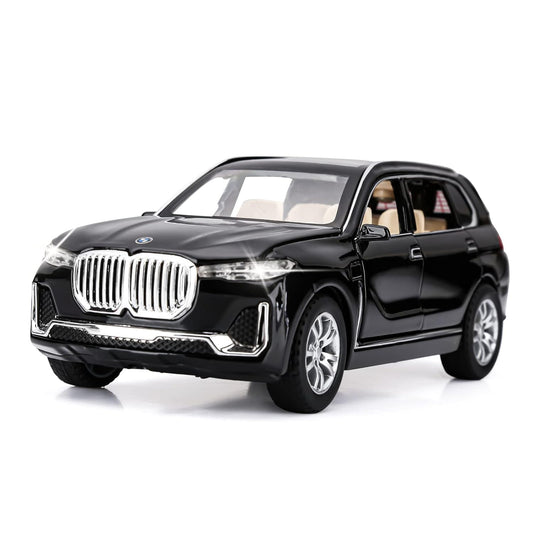 ARNIYAVALA 1:32 BMW X7 Diecast SUV Toy Car 🚗 with Sound 🎶, Light 💡, Pull Back Action 🛠️, and Collectible Metal Design 🔧