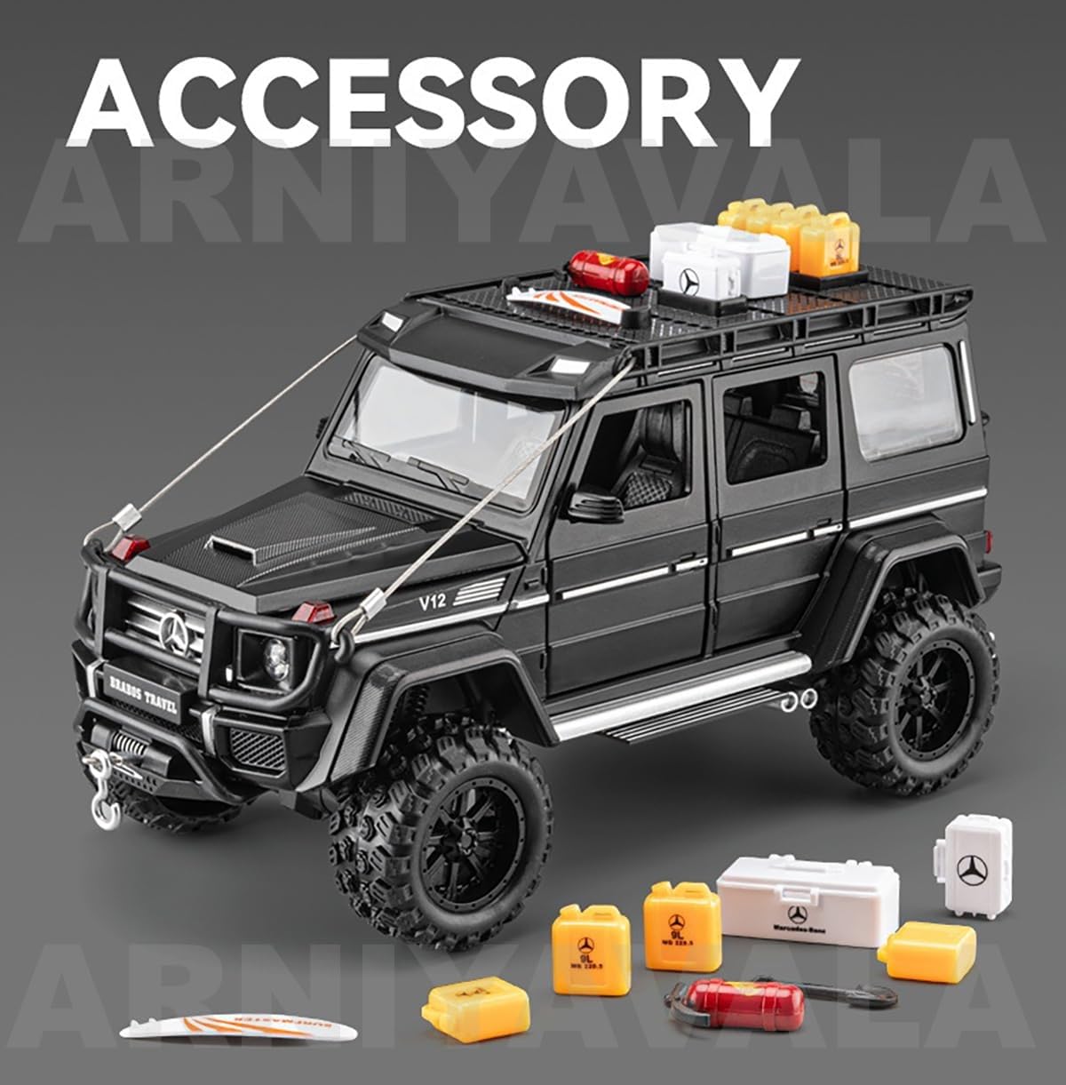 ARNIYAVALA 1:24 Diecast Mercedes-Benz Brabus-4X4