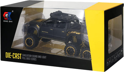 ARNIYAVALA Toy Pickup Trucks for Boys F150 Raptor DieCast Metal Model Car with Sound and Light for Kids Age 3 Year and up