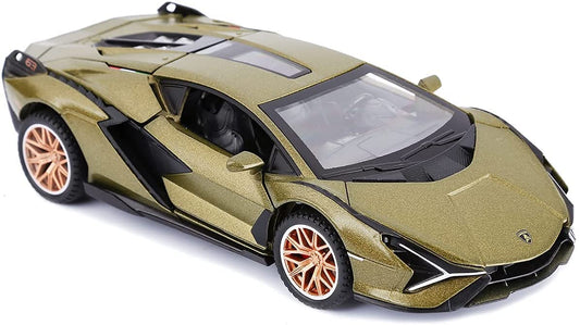 ARNIYAVALA 1:32 Lamborghini Military Toy Car 🚗 Metal Pull Back Diecast Car 🛠️ with Openable Doors 🚪 and Sound 🎶 & Light 💡 Effects