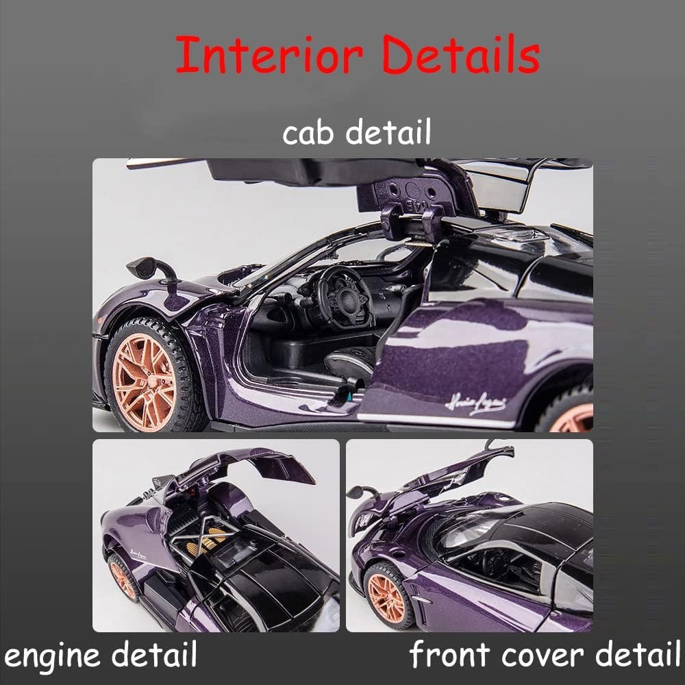 1:32 Pagani Huayra Dinastia Toy Vehicle Pull Back Die-Cast