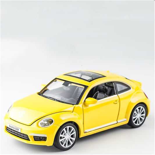 ARNIYAVALA 1:32 Scale Volkswagen Beetle Diecast Metal Pullback Toy Car 🚗 with Openable Doors 🚪, Realistic Sound 🎶, LED Light Effects 💡