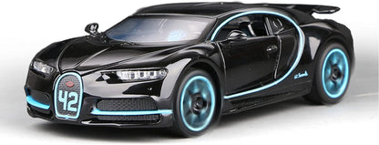 1:32 Bugatti Chiron zinc Alloy Pull Back Car Diecast Electronic Toys with Lights and Music