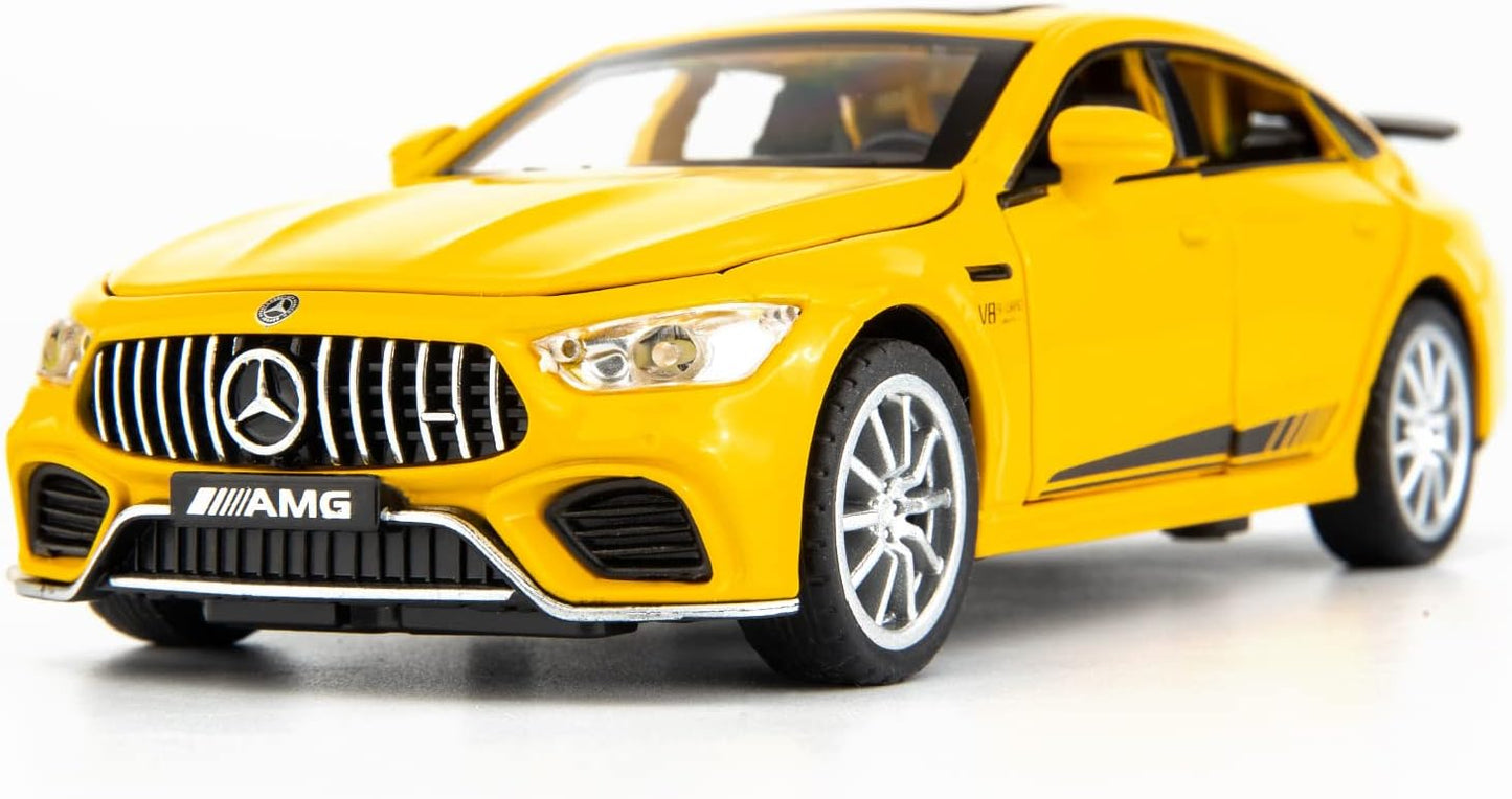 ARNIYAVALA 1/32 Benz AMG GT63 Alloy Diecast Collectible Pull Back Toy Car with Light and Sound Toy