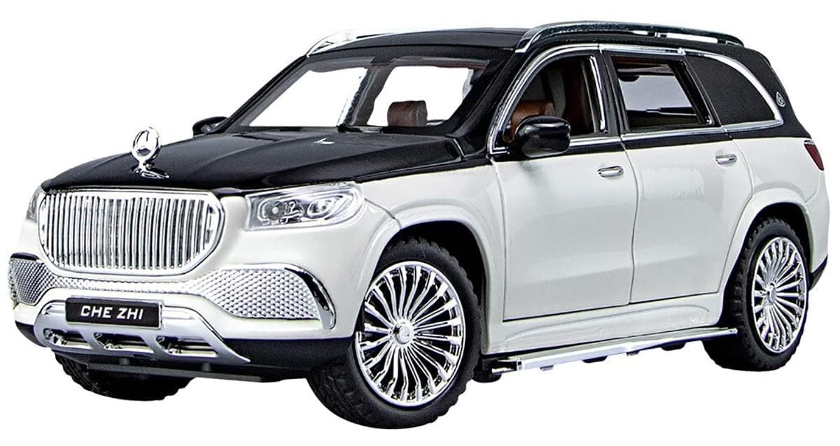 1/24 Scale Diecast Cars Maybach GLS600 Alloy Car Toy Model