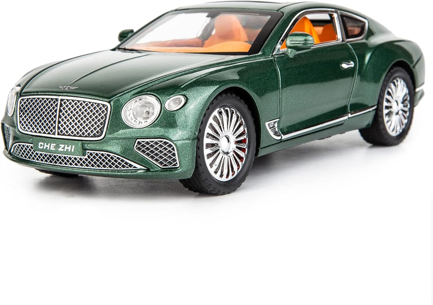 1/24 Bentley Continental GT Model Car Alloy Diecast Toy Car Collectible Pull Back Toy Vehicles with Sound and Light Door Can Be Opened for Girls Boys Gift