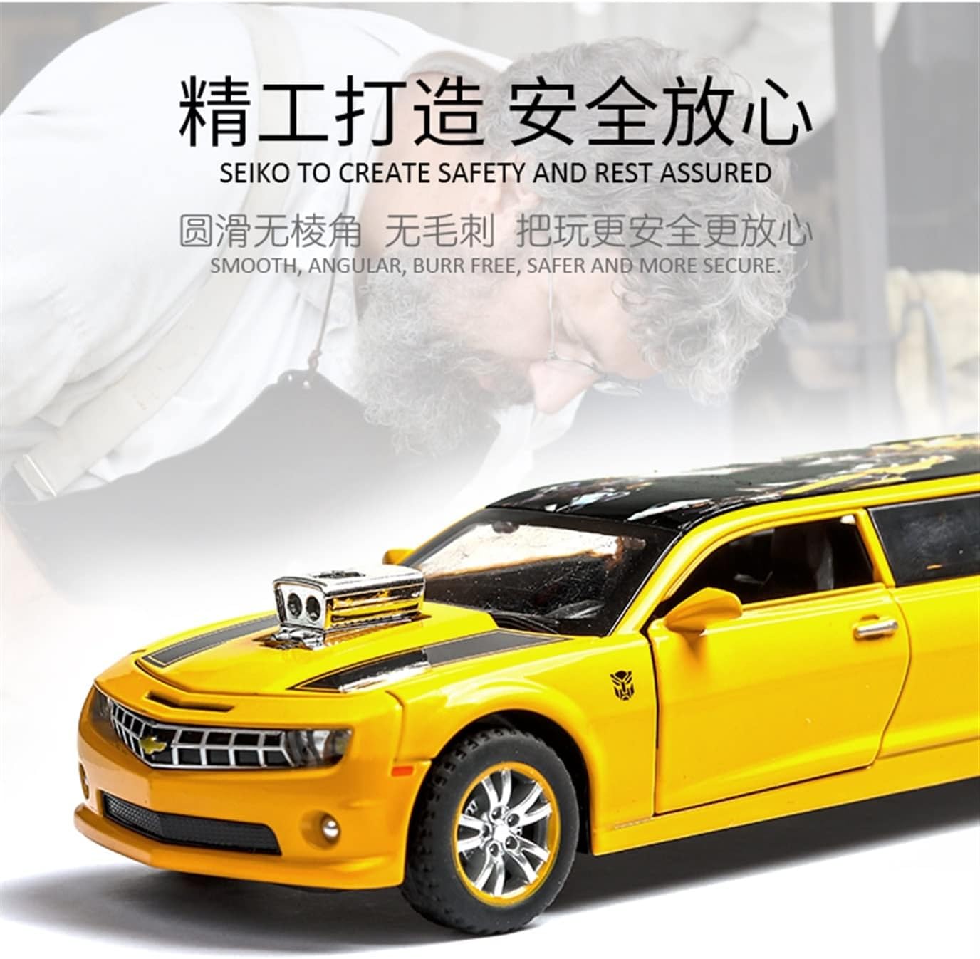 1:32 Chevrolet Camaro Limousine Extended Diecast Model Cars Toy Gifts For Kids