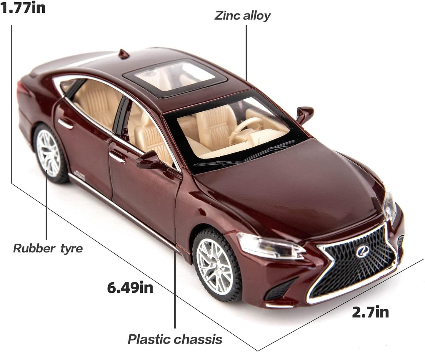 1/32 Compatible for Lexus Ls500h Model Car