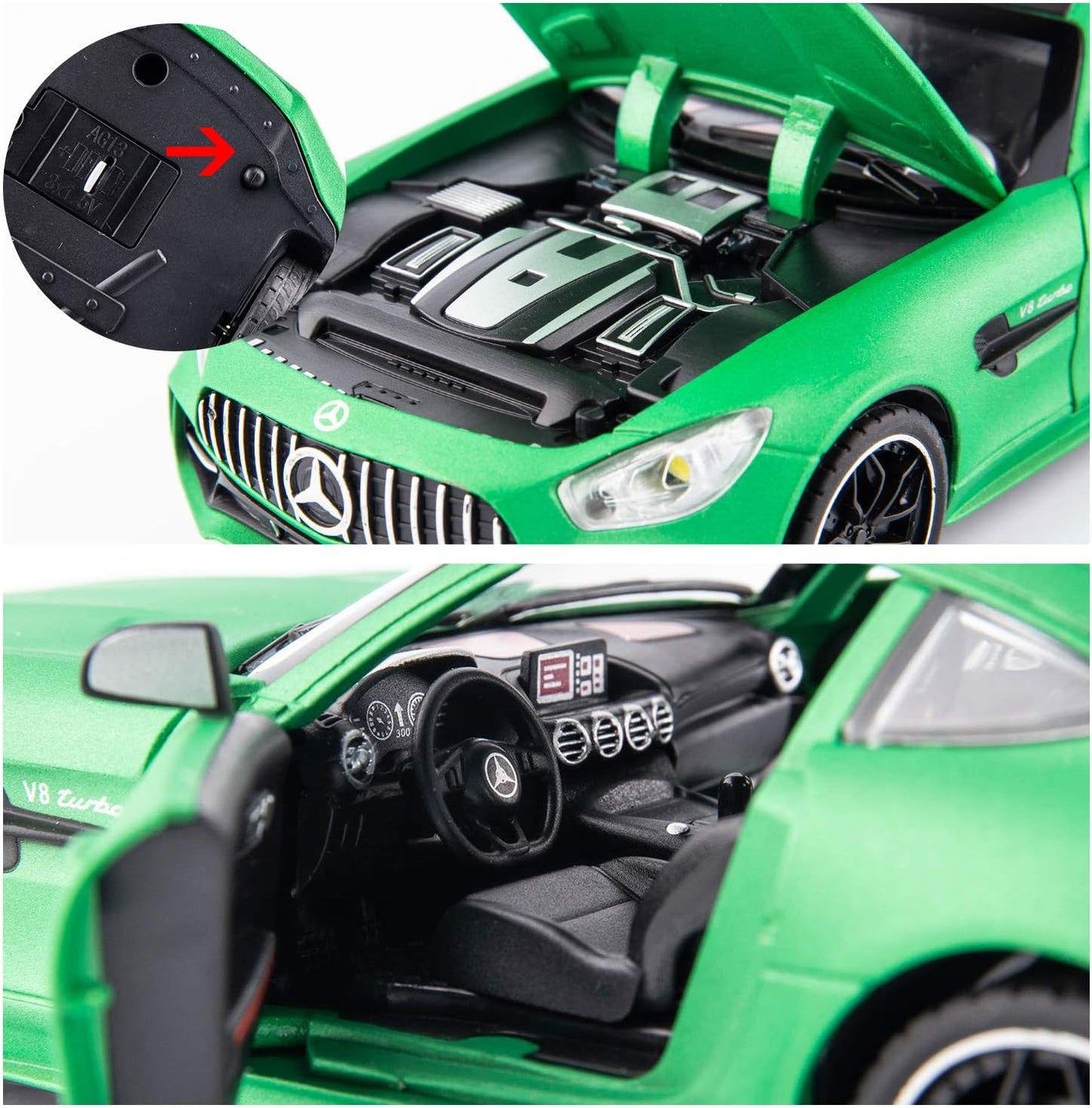 1/24 Benz AMG GTR Toy Cars Model Car