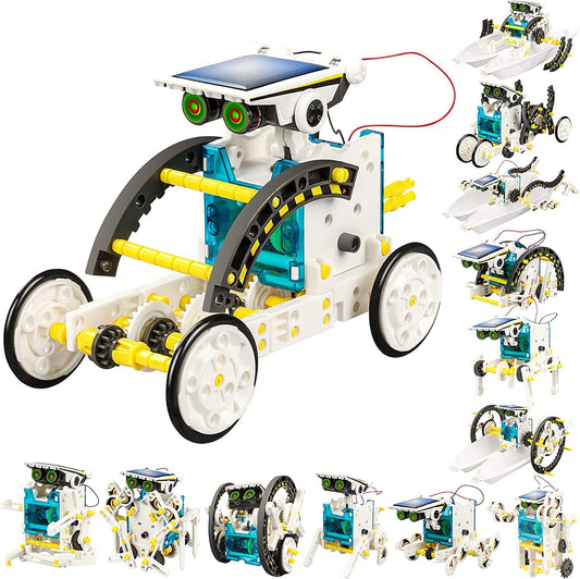 ARNIYAVALA 13-in-1 STEM Solar Robot Kit 🌞 | Educational Building Science Experiment Set for Kids 8-13 Years Old 🤖 | Creative Solar-Powered Robots for Learning & Play 🎓