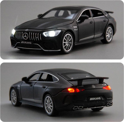 ARNIYAVALA 1/32 Benz AMG GT63 Alloy Diecast Collectible Pull Back Toy Car with Light and Sound Toy