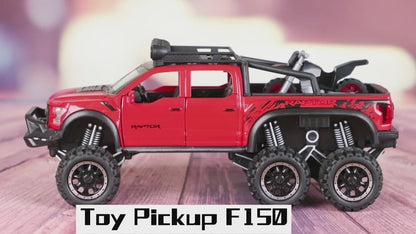 ARNIYAVALA Toy Pickup Trucks for Boys F150 Raptor DieCast Metal Model Car with Sound and Light for Kids Age 3 Year and up